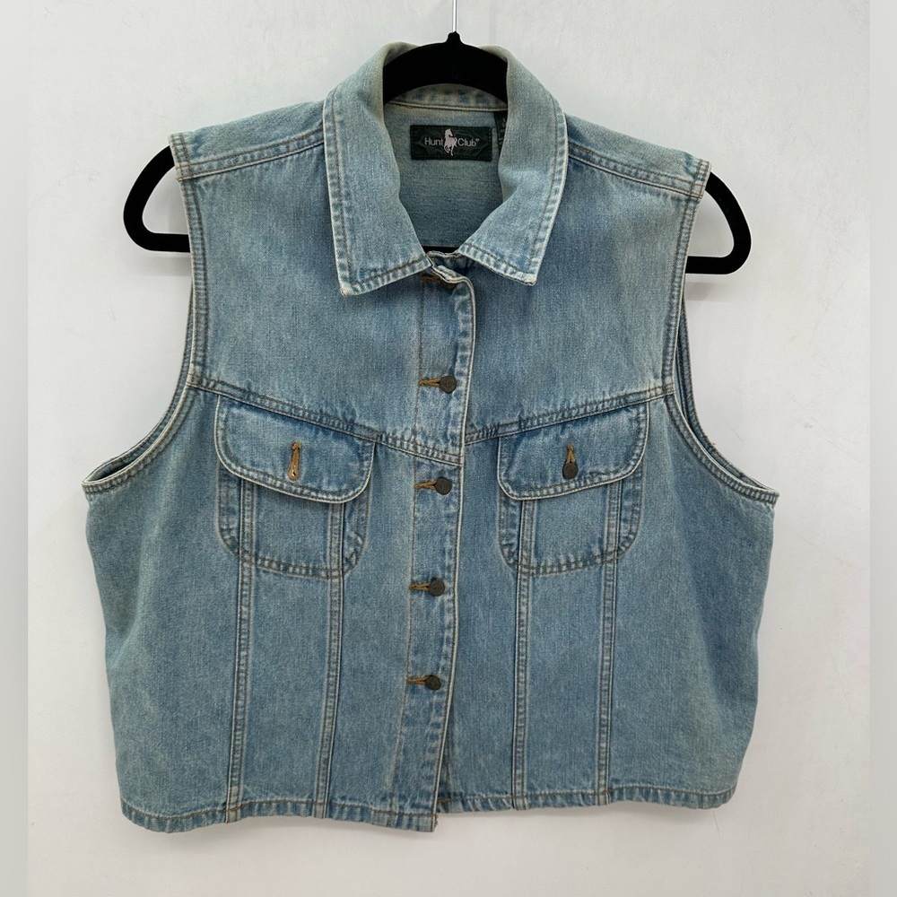 Denim Sleeveless Jacket